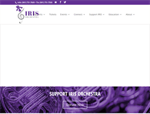 Tablet Screenshot of irisorchestra.org